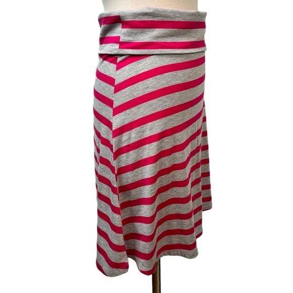 Mossimo Supply Gray & Fuchsia Horizontal Stripe Skirt XS - Picture 6 of 7